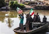 پیاده روی اربعین حسینی در منطقه الرفاعی عراق