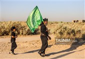 پیاده روی اربعین حسینی در منطقه الرفاعی عراق