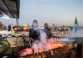 پیاده روی اربعین حسینی در منطقه الرفاعی عراق