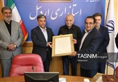 نشست استاندار اردبیل و رئیس مجمع خیرین مدرسه‌ساز کشور به روایت تصویر