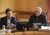 نشست استاندار اردبیل و رئیس مجمع خیرین مدرسه‌ساز کشور به روایت تصویر