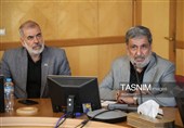 نشست استاندار اردبیل و رئیس مجمع خیرین مدرسه‌ساز کشور به روایت تصویر