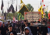 پیاده روی اربعین حسینی در رمیثه عراق
