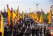 پیاده روی اربعین حسینی در رمیثه عراق