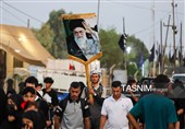 پیاده روی اربعین حسینی در شهر حمزه الشرقی عراق