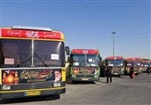 اعزام 80 اتوبوس از اسلامشهر به اربعین+فیلم