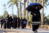 پیاده روی اربعین حسینی در شهر شامیه عراق
