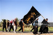 پیاده روی اربعین حسینی در شهر شامیه عراق