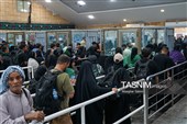 تردد زائران اربعین حسینی از مرز شلمچه