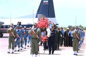 ‌استقبال از پیکر شهید خلبان مجید کاظمی در شیراز