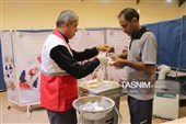 فعالیت تیم درمانی جمعیت هلال‌احمر استان بوشهر در کربلا