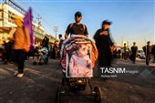 پیاده روی زائرین اربعین حسینی در مسیر نجف به کربلا