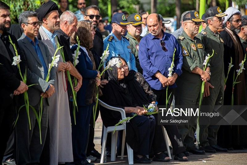 تشییع پیکر سرتیپ دوم خلبان شهید محمد کاظمی - شیراز