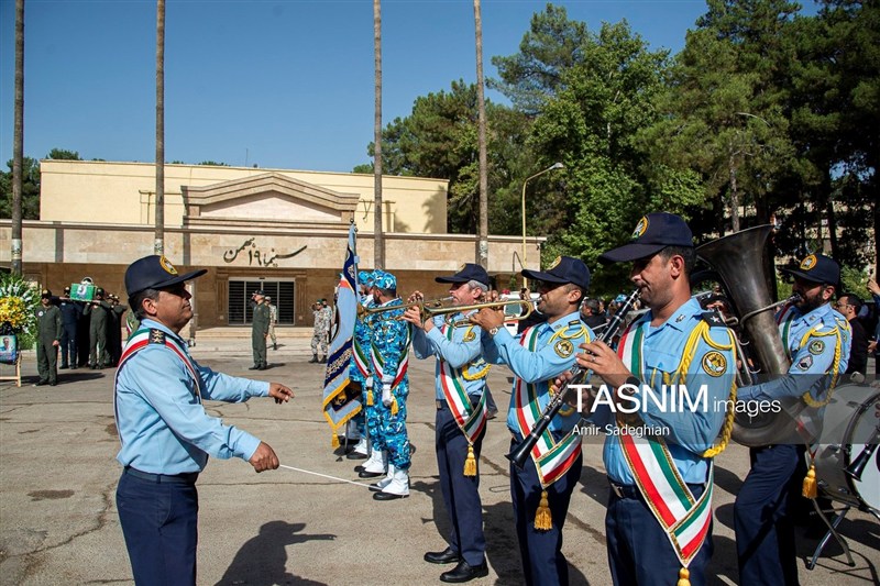 تشییع پیکر سرتیپ دوم خلبان شهید محمد کاظمی - شیراز