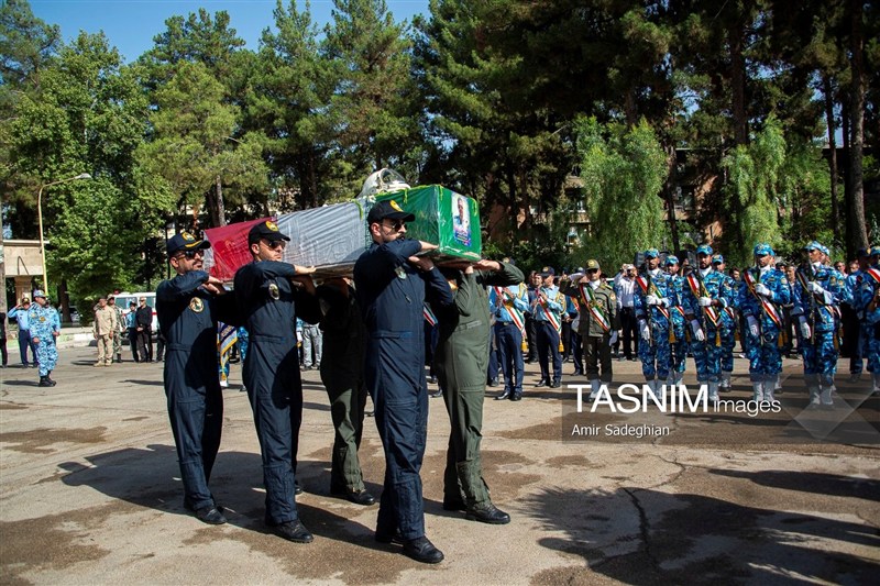 تشییع پیکر سرتیپ دوم خلبان شهید محمد کاظمی - شیراز