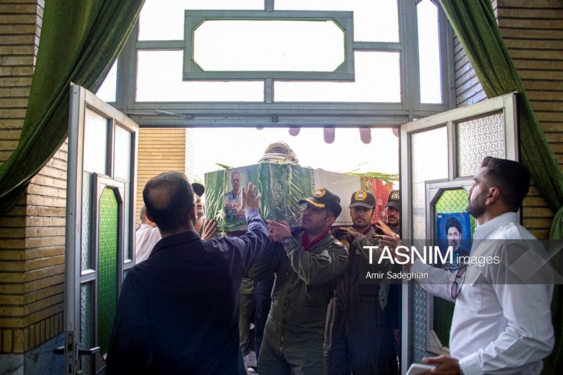 تشییع پیکر سرتیپ دوم خلبان شهید محمد کاظمی - شیراز