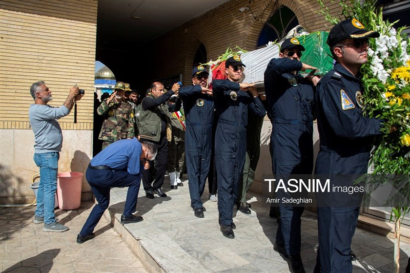 تشییع پیکر سرتیپ دوم خلبان شهید محمد کاظمی - شیراز