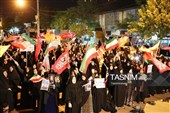 طنین شعار مرگ بر آمریکا در شب 151 ایستادگی در یاسوج