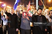 طنین شعار مرگ بر آمریکا در شب 151 ایستادگی در یاسوج