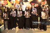 طنین شعار مرگ بر آمریکا در شب 151 ایستادگی در یاسوج