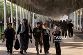 عبور زائران اربعین حسینی از مرز خسروی