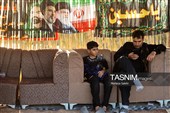 پیاده روی زائرین اربعین حسینی به یاد رهبر شهید انقلاب