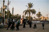 عبور شبانه زائران اربعین حسینی از مرز خسروی