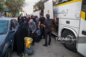 عبور شبانه زائران اربعین حسینی از مرز خسروی