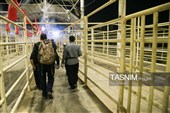 عبور شبانه زائران اربعین حسینی از مرز خسروی