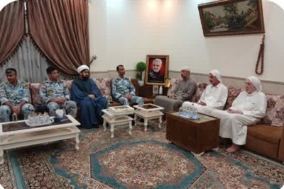 تجلیل مرزبانان کنگان از خانواده شهید اهل‌سنت احمد عبدالله‌زاده