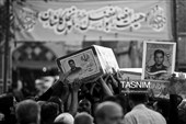 مراسم تشییع پیکر مطهر شهدای اربعین در کاشان برگزار شد