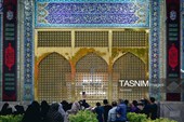 حرم مطهر رضوی در شب اربعین حسینی