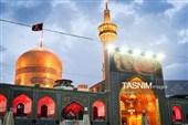 حرم مطهر رضوی در شب اربعین حسینی