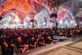 حرم مطهر رضوی در شب اربعین حسینی