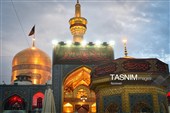 حرم مطهر رضوی در شب اربعین حسینی