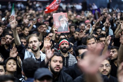 مراسم عزاداری اربعینِ هیأت های دانشجویی در جوار محل شهادت رهبر انقلاب
