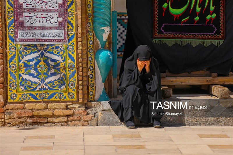 برپایی مراسم جاماندگان اربعین در آستان مقدس علی بن باقر(ع) مشهد اردهال کاشان , اخبار کاشان , اربعین 1405 , اربعین ,