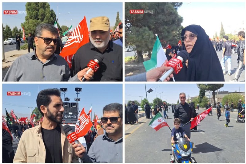 مردم بیرجند با پای دل در مسیر اربعین قدم زدند
