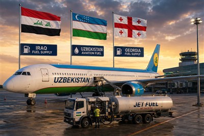 تلاش ازبکستان برای تامین سوخت هواپیما از عراق و گرجستان