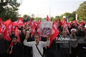 مراسم راهپیمائی جاماندگان اربعین حسینی و مراسم تشییع پیکر پاسدار شهید امیرعباس درهم فروش - همدان
