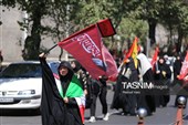 پیاده روی جاماندگان اربعین حسینی در تبریز