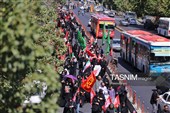 پیاده روی جاماندگان اربعین حسینی در تبریز