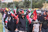 پیاده روی جاماندگان اربعین حسینی در تبریز