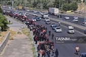 پیاده روی جاماندگان اربعین حسینی در تبریز