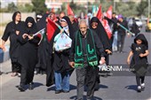 پیاده روی جاماندگان اربعین حسینی در تبریز