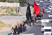پیاده روی جاماندگان اربعین حسینی در تبریز