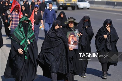 پیاده روی جاماندگان اربعین حسینی در تبریز