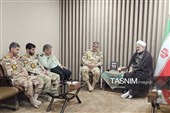دیدار فرمانده مرزبانی فراجا با نماینده ولی‌فقیه در کردستان