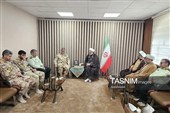 دیدار فرمانده مرزبانی فراجا با نماینده ولی‌فقیه در کردستان