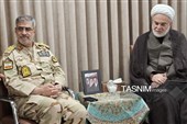 دیدار فرمانده مرزبانی فراجا با نماینده ولی‌فقیه در کردستان